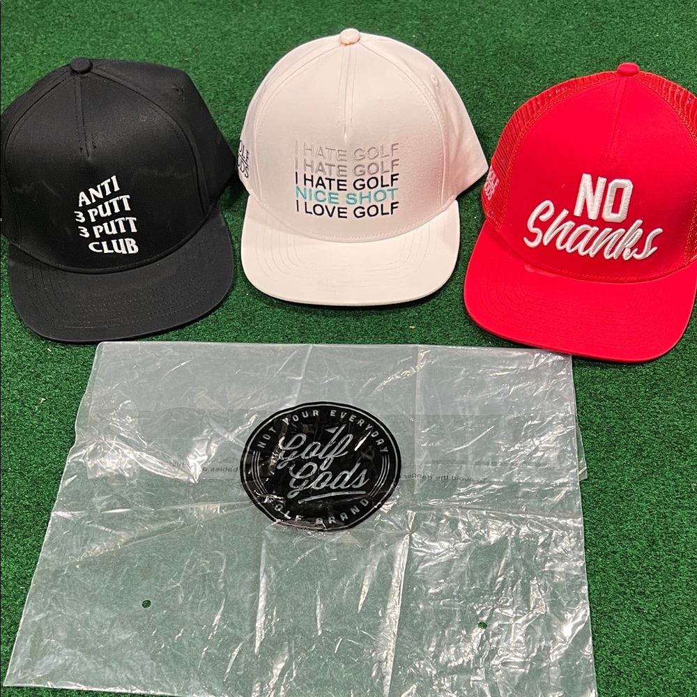 Golf Gods Hat Trio